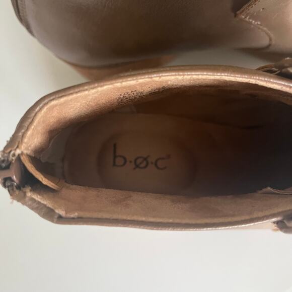 BOC Born Concept 'Bushney' Women's 10 Tan Leather Comfort Ankle Boot - Picture 8 of 8